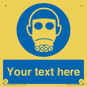 Custom Respirator Required Sign